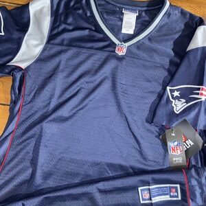 New England Patriots Team Jersey Wmns Large Blue Authentic NFL Proline Blank NEW